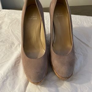 Stuart Weitzman platform mules